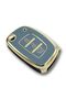 Luxury Hyundai Bayon I10 I20 Ix35 Elantra Tucson Key Case with Faucet Model Gray Gold Gold Color - 4