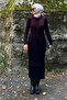 Women's Ribbed Knitwear Dress - 2