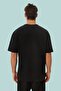 Marvel est1393 Logo Printed Marvel Oversize Unisex Black T-shirt - 4