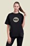 Marvel est1393 Logo Printed Marvel Oversize Unisex Black T-shirt - 3