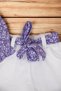 Baby Girl Summer Interlock Corduroy Fabric Floral Print Muslin Shorts and Top Set - 4