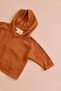 Muslin Hooded Sweatshirt Baby & Kids 100% Cotton - Terra
