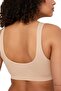 Women's Thick Strap Padded Bustier Half Tank Top Bra Set of 3 - 5