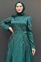 Emerald Suay Hijab Evening Dress - 5