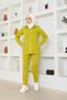Hooded Pocket Detailed Tracksuit Set BRC1602 Olive Green - 2