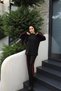 Double Set with Lace-up Sleeves BRC1301 Black Burgundy - 5