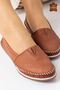 Barvey (100%) Genuine Leather Comfortable Women's Flat Shoes 1298 - 2