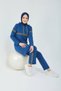 Indigo Hooded Double Tracksuit Set - Trn1017 - 4