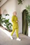 Front Half Zipper Tracksuit Set TRN1019 Olive Green