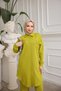 Relaxed Fit Buttoned Modest Tunic Pants-BRC1310 - 4