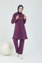 Hooded Double Tracksuit Set Trn1017 Purple - 2