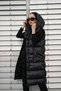 Hooded Long Puffer Vest NST1616 Black - 2