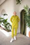 Front Half Zipper Tracksuit Set TRN1019 Olive Green - 3