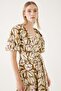 Tan Midi Dress - 3