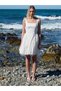 White Poplin Mini Dress - Bow Detail