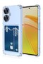 Realme C55 Case Shock Absorbing Corner Protection Silicone Cover with Card Holder Wallet