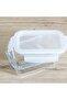 Oven Glass Rectangular Container with Lid - 730 ml - 4