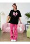 Oversize Women's T-shirt - Ribbon Printed