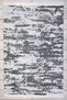 Abstract Patterned Gray Runner Washable Entrance Chenille Hallway Carpet 7343