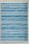 Tonaton Patterned Blue Colored Non-Slip Base Washable Chenille Machine Carpet 7360