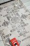 Scandinavian Patterned Beige Black Chenille Machine Carpet Runner Washable Hallway Carpet 7733 - 3