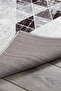 Modern Patterned Velvet Carpet Gray Black Washable Non-Slip Base Carpet 7144 - 5
