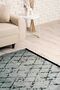Linear Patterned Gray Black Washable Non-Slip Base Chenille Carpet 7705 - 6
