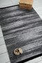 Scandinavian Patterned Black Chenille Machine Carpet Runner Washable Hallway Carpet 7757 - 3