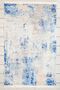 Modern Patterned Blue Woven Carpet Washable Chenille Machine Carpet Fringed Non-Slip Base Carpet 7320