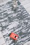 Abstract Patterned Gray Runner Washable Entrance Chenille Hallway Carpet 7343 - 3