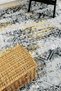 Modern Black Washable Chenille Machine Carpet Fringed Non-Slip Base Living Room Carpet 7446 - 3