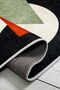 Modern Patterned Black and White Washable Non-Slip Base Velvet Carpet 7091 - 3