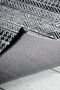 Scandinavian Patterned Black Chenille Machine Carpet Runner Washable Hallway Carpet 7757 - 6