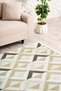 Scandinavian Patterned Cream Brown Washable Non-Slip Chenille Corridor Hall Carpet 7829 - 6