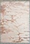 Abstract Patterned Brown Chenille Machine Washable Fringed Non-Slip Base Kitchen Rug 8351 - 5