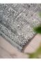 Nordic Patterned Dark Gray Washable Non-Slip Base Chenille Carpet 7804 - 5