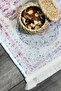 Classic Patterned Pink Chenille Machine Washable Fringed Non-Slip Base Carpet 7420 - 4