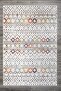 Scandinavian Patterned White Multicolor Velvet Carpet Washable Non-Slip Runner Hallway Carpet 7743