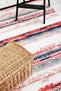 Scandinavian Patterned Runner Red Washable Fringed Non-Slip Base Chenille Hallway Carpet 7593 - 3