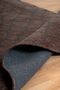 Moreno Viscose Woven Carpet Non-Slip Base Washable Dark Brown Living Room Carpet 1212 - 6