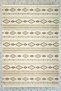 Scandinavian Patterned Cream Washable Non-Slip Base Chenille Hallway Living Room Kitchen Carpet 7833