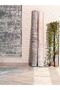 Nordic Patterned Dark Gray Washable Non-Slip Base Chenille Carpet 7804 - 7