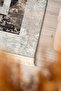 Bordered Light Gray Brown Washable Non-Slip Base Chenille Carpet 8226 - 6