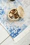 Modern Patterned Blue Woven Carpet Washable Chenille Machine Carpet Fringed Non-Slip Base Carpet 7320 - 4