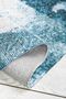 Abstract Blue Washable Machine Carpet Fringed Non-Slip Base Chenille Carpet 7371 - 3