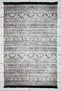 Scandinavian Patterned Beige Black Chenille Machine Carpet Runner Washable Hallway Carpet 7758