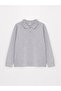 Gray Melange First Class Excitement Polo Collar Boys' T-Shirt - 3