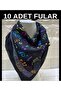 10 Colorful Musical Note Scarf - Bandana - Cotton Scarf with Music Note