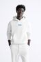 Unisex Oversize Sweatshirt Hoodie Peanuts Snoopy Printed White – Hooded, Kangaroo Pocket, 3 Strands - 5