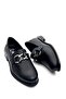 2050127K Women's Genuine Leather Buckle Loaver Shoes - 6